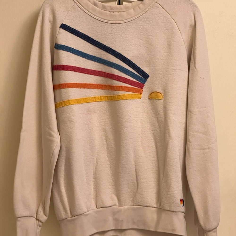 Aviator Nation Cream Sweatshirt
